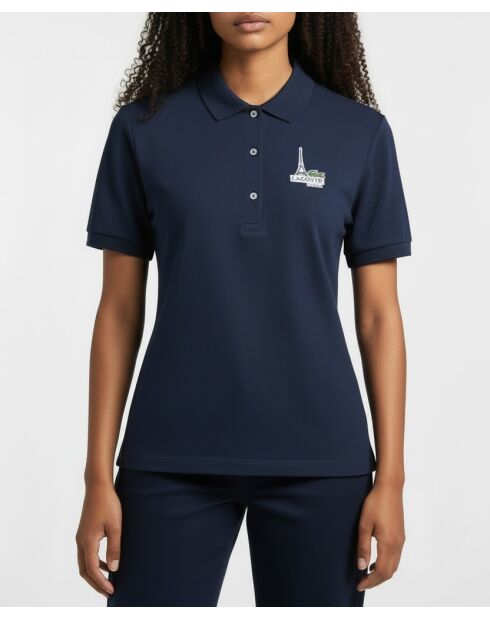 Polo MC en coton marine