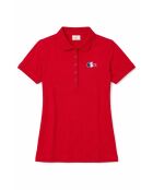 Polo MC en coton rouge