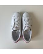 Powercourt wit/roze leren sneakers