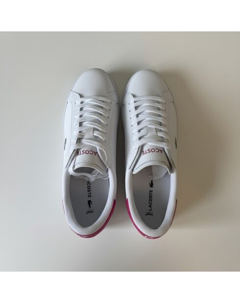 Powercourt wit/roze leren sneakers