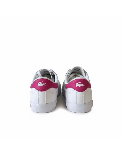Powercourt wit/roze leren sneakers
