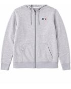 Sweatshirt van gemêleerd zilverkleurig katoen