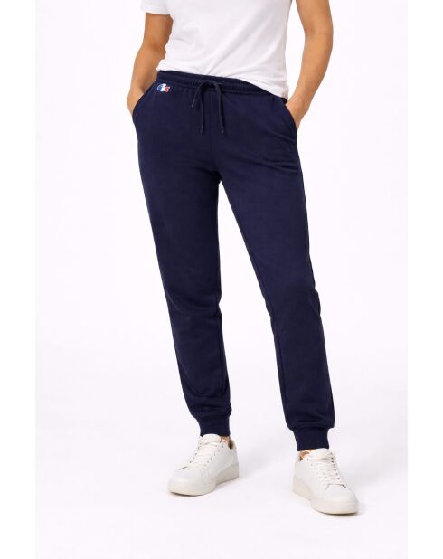 Marineblauwe katoenen joggingbroek