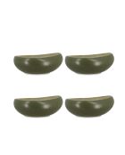 Set de 6 platos de sopa Oli de gres verde — D.20,5 cm