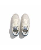 49SFA0029 klassieke sneakers in gebroken wit/blauw