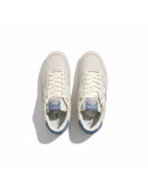 49SFA0029 klassieke sneakers in gebroken wit/blauw