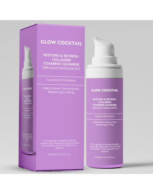 Limpiador espumoso de colágeno Restore & Refreshing, 200 ml