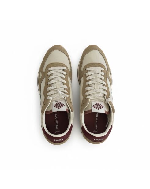 Partner Sneakers aus den 70ern in Weiß/Burgunderrot