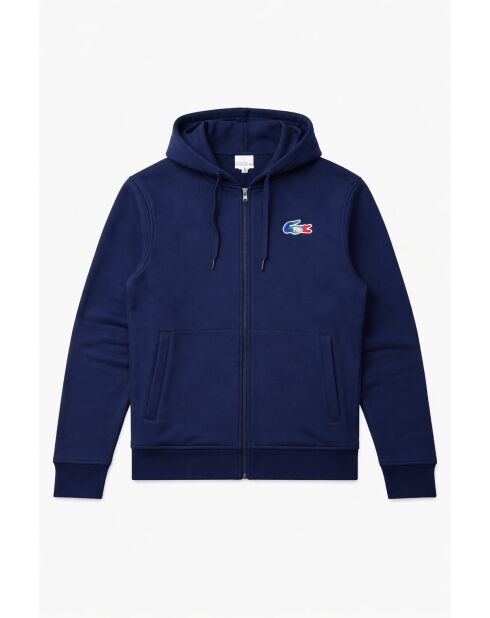 Sweat-shirt en coton marine