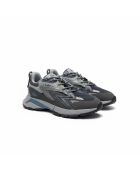 Sneakers de sport en cuir gris/bleu