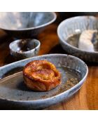 Set mit 6 ovalen grünen Porzellantellern Sigma - D.23,6 cm