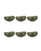 Set di 6 piatti da minestra Oli 15,5 cm in gres verde - 60 cl