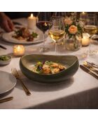 Set di 6 piatti da minestra Oli 15,5 cm in gres verde - 60 cl