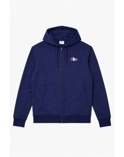 Sweat-shirt en coton marine