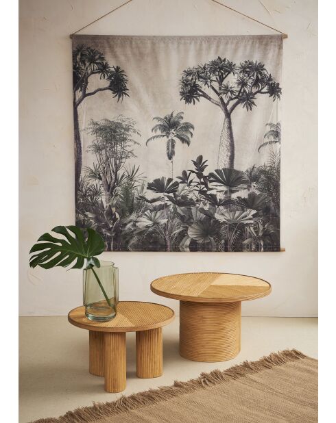 Graue Leinwand Pachypod - 145 x 145 cm