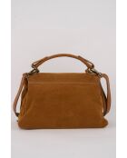 Louis Frange Schultertasche aus kamelfarbenem Leder - 28x20x9cm