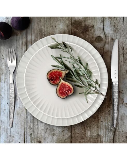 Juego de cubiertos y cuchillos de mesa gris Jet Styl, 24 piezas