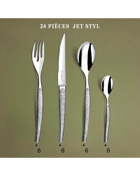 Jet Styl 24-teiliges Steakmesser-Besteckset