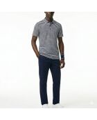 Polo Golf regular fit wit/marineblauw UV-bescherming