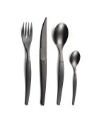 Besteckset im Vintage-Stil, tiefschwarz, 32-teilig