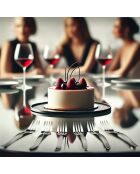 Jet Satin Tea-Time Set grau - 18-teilig