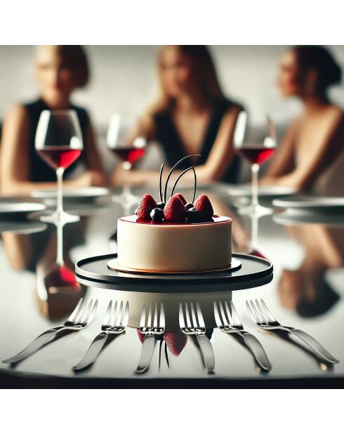 Jet Satin Tea-Time Set grau - 18-teilig