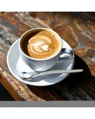 6 cuillères expresso moka & 6 cuillères long drink jet miroir acier