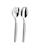 2 jetsaladeservers in grijs zand - 28x7,5 cm