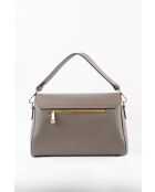 Schultertasche Jazz aus Leder in Taupe — 27 x 18 x 9 cm