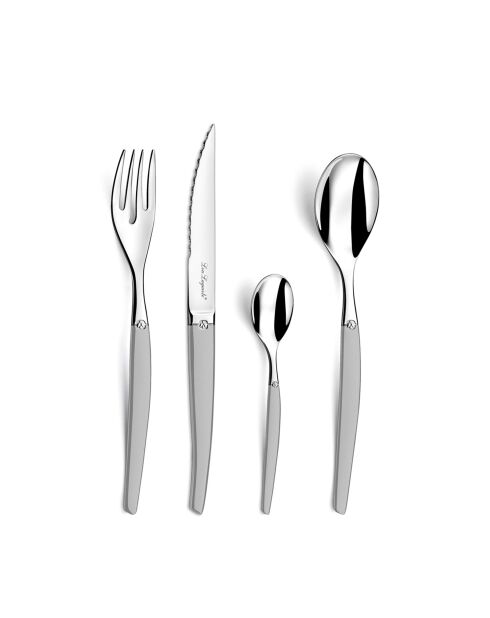 Besteckset Jet Satin - 60-teilig grau