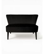 Canapé 2 Places noir - 110x60x75 cm
