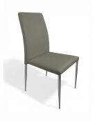 Chaise de table inox gris foncé - 44x54x94 cm