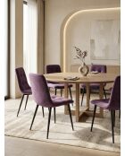 Dress Code Stuhl mit Amethyst gepolstert - 47x60x84 cm