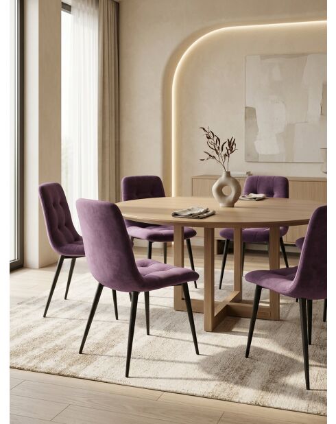 Dress Code Stuhl mit Amethyst gepolstert - 47x60x84 cm