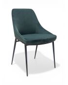 Terre Stuhl aus englischem grünem Samt - 51x49x81 cm