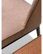 Mercure-stoel in poederroze stof - 45x45x81 cm