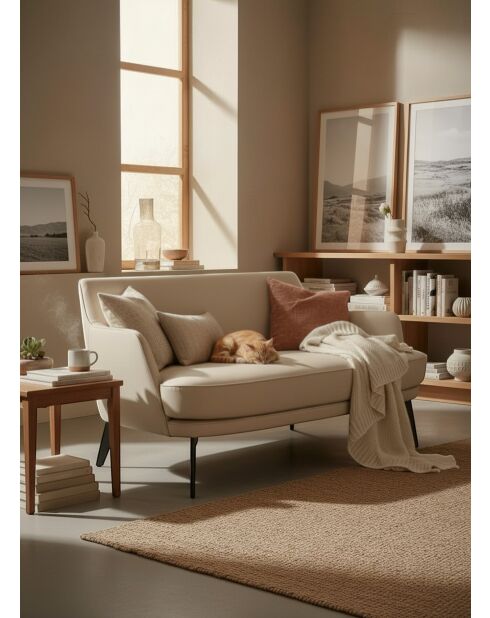 Canapé Pluton taupe - 142x81x78 cm