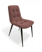 Dress Code gepolsterter antiker rosafarbener Stuhl - 47x60x84 cm