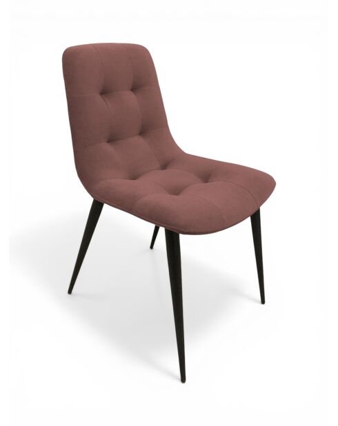 Gestoffeerde antieke roze stoel met dresscode - 47x60x84 cm