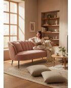 Puderrosa Kronensofa - 192x80x82 cm