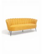 Divano Crown giallo senape - 192x80x82 cm