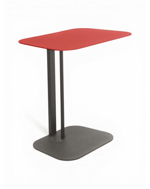 Line roter Beistelltisch - 59x36x61 cm