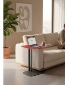 Line roter Beistelltisch - 59x36x61 cm