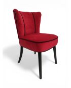 Chaise de table Patchwork Triangle rouge - 53x58x84 cm