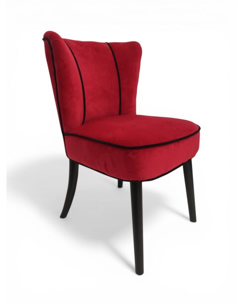 Chaise de table Patchwork Triangle rouge - 53x58x84 cm