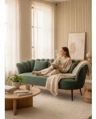 Sofá corona verde oliva - 192x80x82 cm