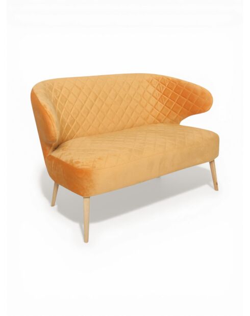 Angèle bank in currygeel - 120x60x73 cm