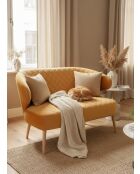 Angèle bank in currygeel - 120x60x73 cm