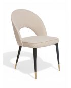 Adèle hellcremefarbener Stuhl - 47x52x87 cm