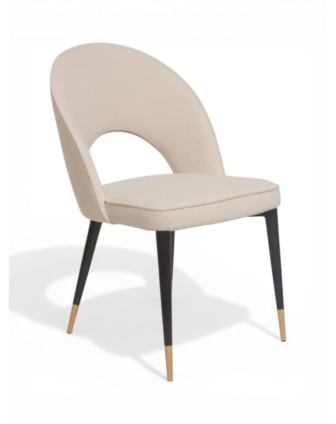 Adèle hellcremefarbener Stuhl - 47x52x87 cm